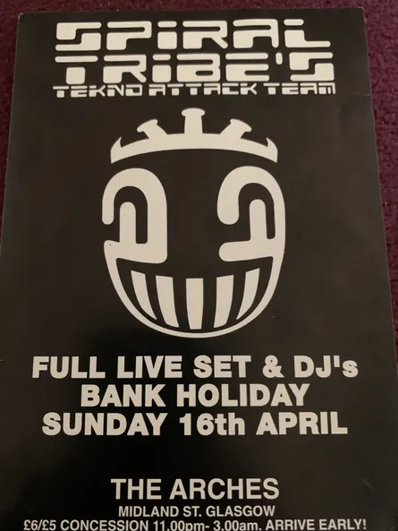 Spiral Tribe's Tekno Attack Team - Bank Holiday at The Arches